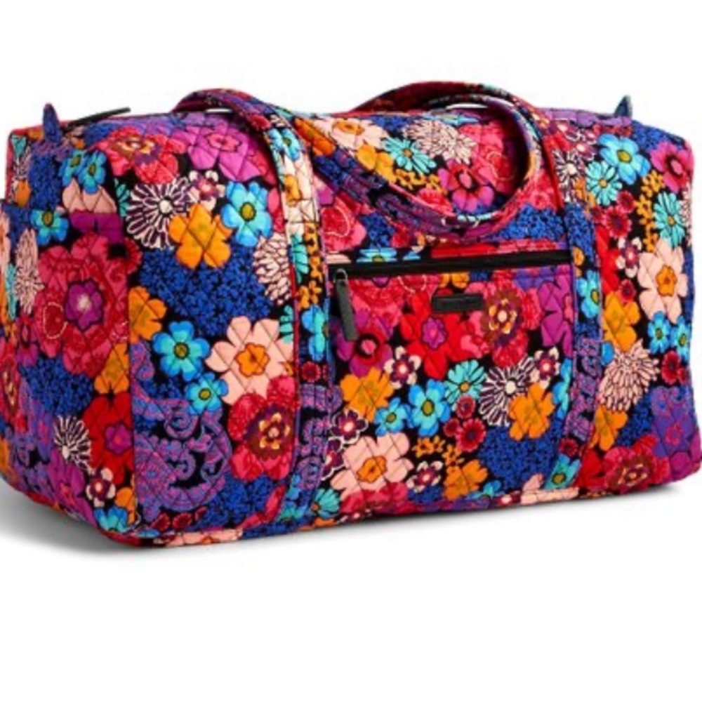 Rare Vera Bradley Floral Fiesta Large Duffel